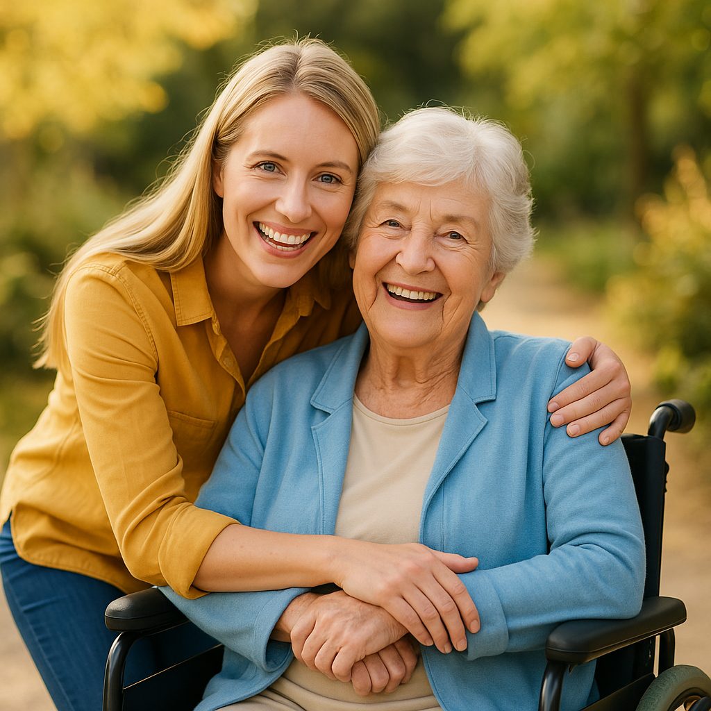 A caregiver providing compassionate care and support.