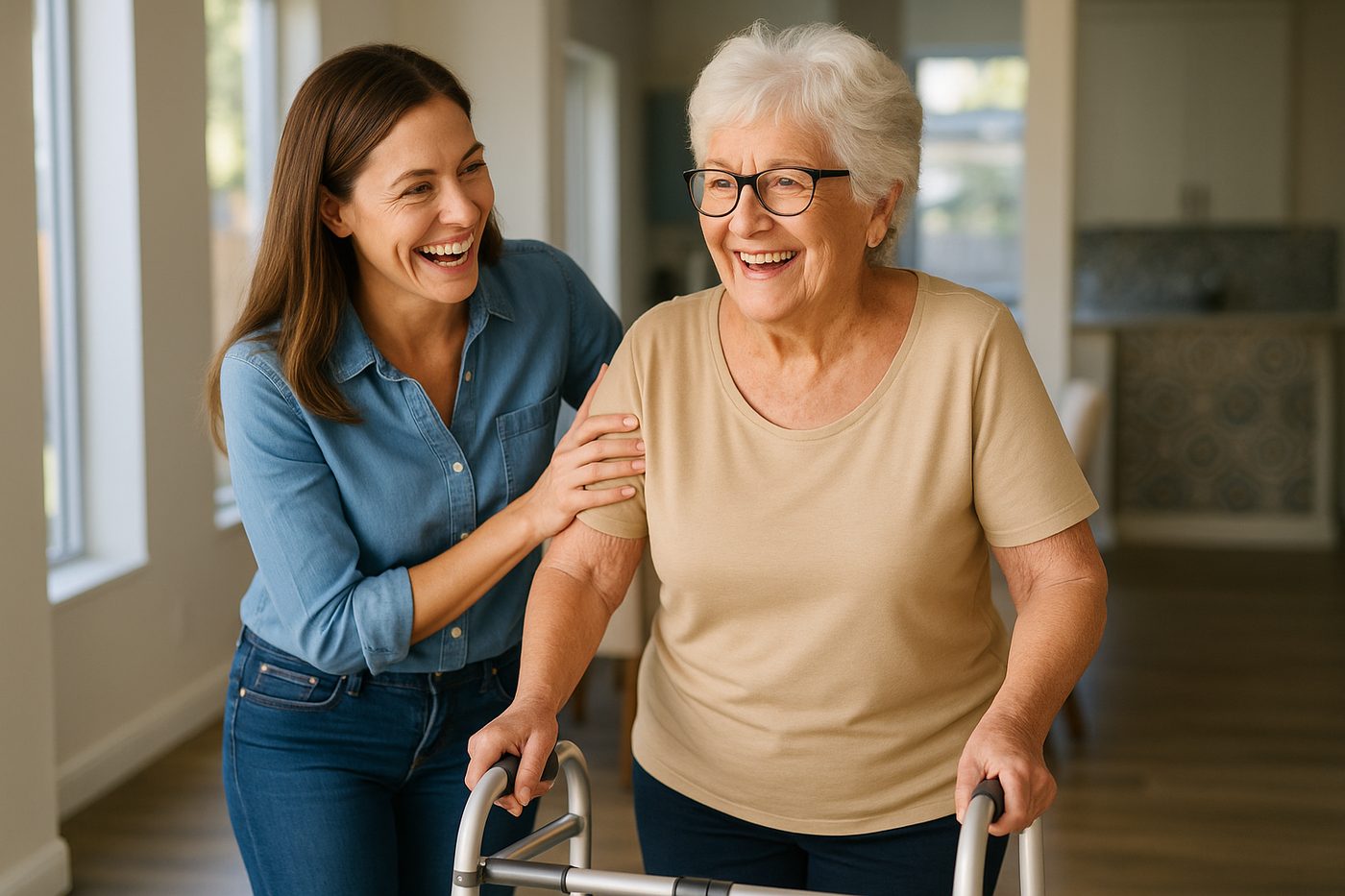 A caregiver providing compassionate care and support.